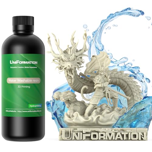 UNIFORMATION HD Water Washable Resin Easy to Clean Fast UV Curing 3D...