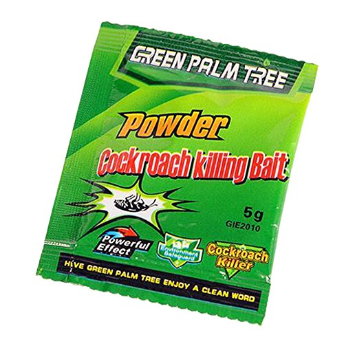 Kicode Cucaracha Palmera Verde Medicina Inicio Matar a la Plaga Control de Errores sin daños No tóxico Inodoro Asesino de Captura de Polvo