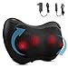 Cuscino Massaggiante Cervicale, Massaggiatore Schiena e Collo Cinghie Regolabili Massaggiatore Shiatsu 3D con Adattatore per Auto, Applica Acasa Ufficio Auto, Migliori Regalo