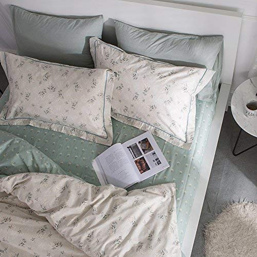 Highbuy HB14006T 100% Soft Cotton Floral Fitted Sheet Twin Size Deep Pocket With Flower Printed Twin Kids Cooling Bedding Deep Pocket 1 Piece Bed Sheet Comfortable cover