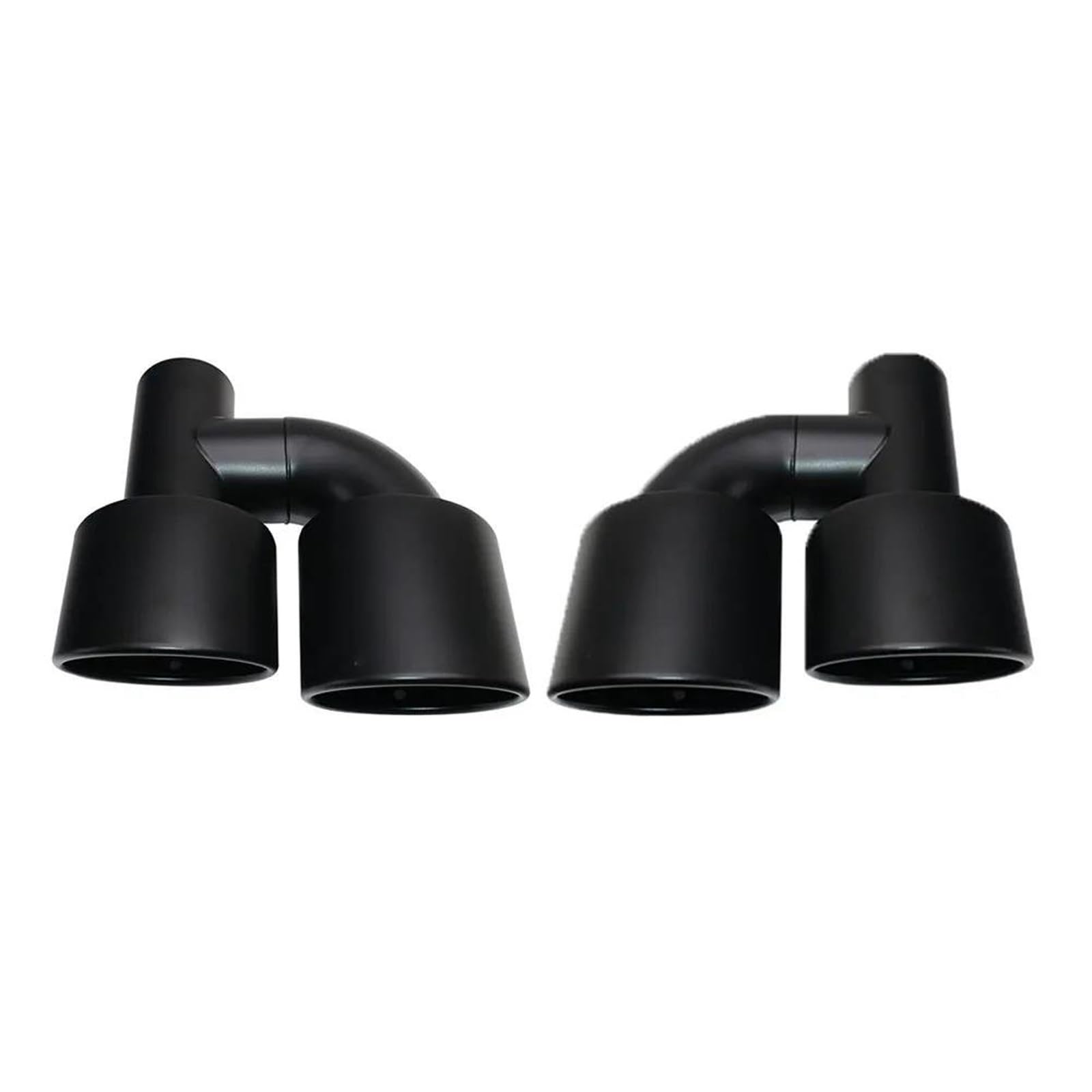 Terminale Di Silenziatore 2 Pezzi Terminale Di Scarico Doppio In Acciaio Inossidabile 63Mm Modificato Per E63 W204 W211 W212 Tubo Di Scarico Per Marmitta