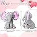 6 Pieces Elephant Stuffed Animals 8 Inch Big Ear Stuffed Elephant Animal Plush Toy Gift for Baby Shower Boys Girl, Woodland Nursery Bed Decor Birthday Party Supplies