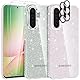 YIRSUR Hülle für Samsung Galaxy A56 5G, mit 2 Stück Hartglas Schutzfolie und 2 Stück Kameraschutz, Handyhülle Case Transparent Glitzer Slim Soft Silikon TPU Stoßfest Cover für Samsung Galaxy A56 5G