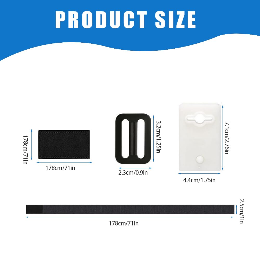 Sistema de Enrollado para Piscina, 8 Set Enrollador de Piscina para Pantalla Solar, Correas de Sujeción para Liner de Piscina, para Lonas/Cubiertas de Piscina