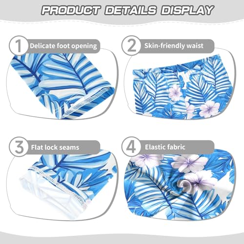 KLL Baseball Blue Stripe Girls Leggings Soft Full Length Lounge Pants Exercise3