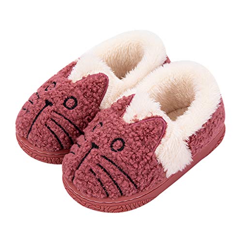 KVbabby Chausson Enfant Fille Peluche Pantoufle fille Chausson Garçon Chaussons Hiver...