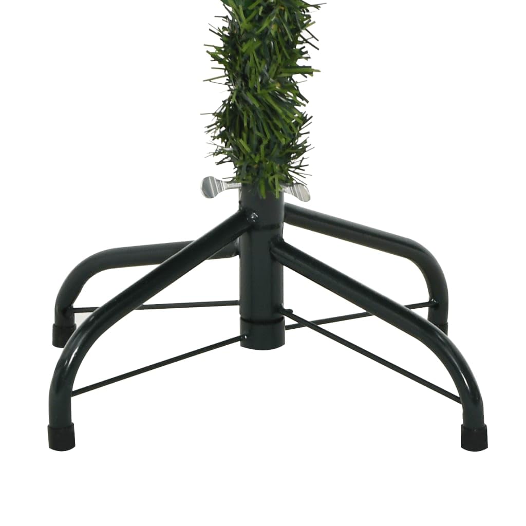 Künstlicher Weihnachtsbaum Klappbar mit Zapfen und Beeren 150 cm PVC Tannenbaum mit Metallständer für Wohnzimmer Flur Büro Advent Weihnachtsdeko Festtagsdeko