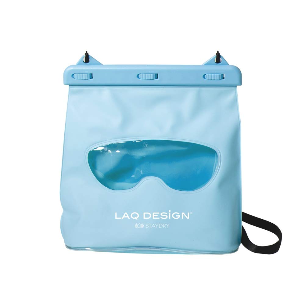 LAQ DESiGN Perspective Waterproof Storage Bag, Dry Bag with Shoulder Strap for Swimming, Boating, Traveling, Snorkeling, Kayaking, Fishing, Diving, Hiking, Camping (Blue)