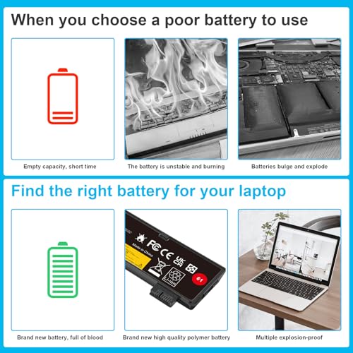 PASUKTER 01AV423 Battery Replacement for Lenovo ThinkPad A475 A485 T470 T480 TP25 Series Laptop Battery[11.4V 24Wh],Not fit T460s T470s T480s Series - Image 6