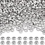 LARGE UTILISATION:Les perles à sertir rondes peuvent être bien combinées avec des perles de toutes tailles, cristaux et perles, idéal pour le bricolage de divers bijoux, comme faire un collier personnalisé, bracelet, pendre, Bracelet de cheville, accessoires de boucles d'oreilles et autres projets de fabrication de bijoux fantaisie ou d'artisanat