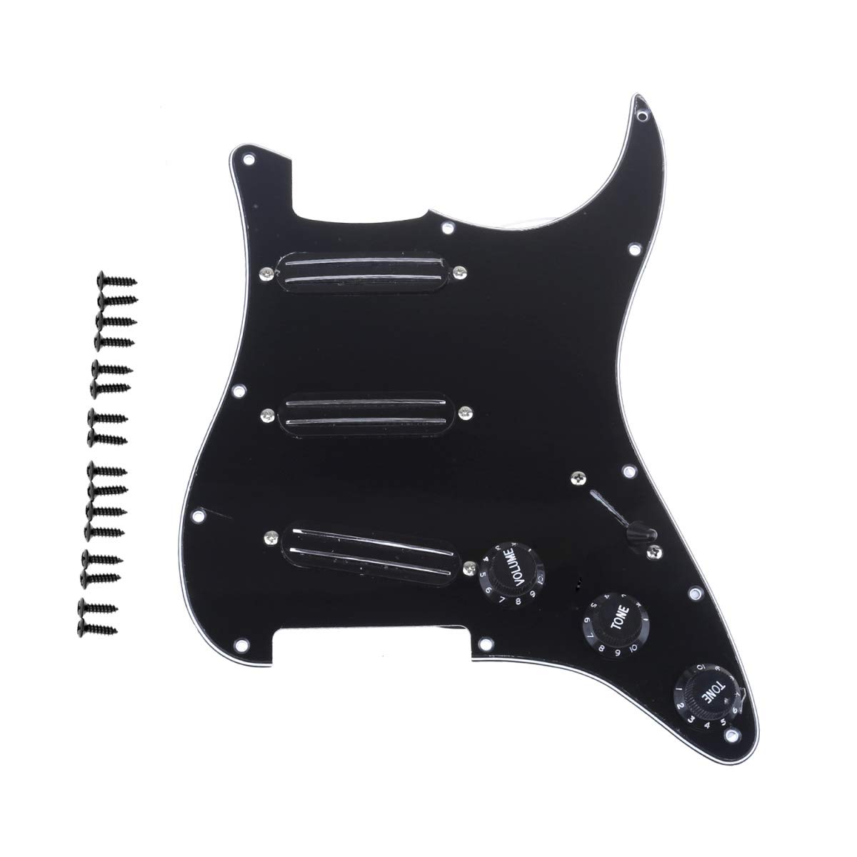 Buy Musiclily 11Hole SSS Prewired Loaded Pickguard with Dual Hot Rail