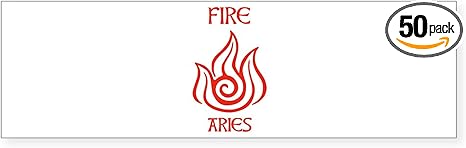 CafePress Fire Sign Symbol Astrology Aries Bumper Sticker Sticker (Bumper 50 pk)