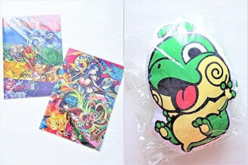 Amazon モンスターストライク モンスト グリーンリドラ Big クッション ふわふわ モンストくじ２ E賞 クリアファイル グッズ まとめて アイドル 芸能人グッズ 通販