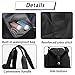 Travel Bag for Women Expandable Weekender Overnight Bag Carry on Sports Tote Gym Bag Waterproof Foldable Duffel Bag (Black)