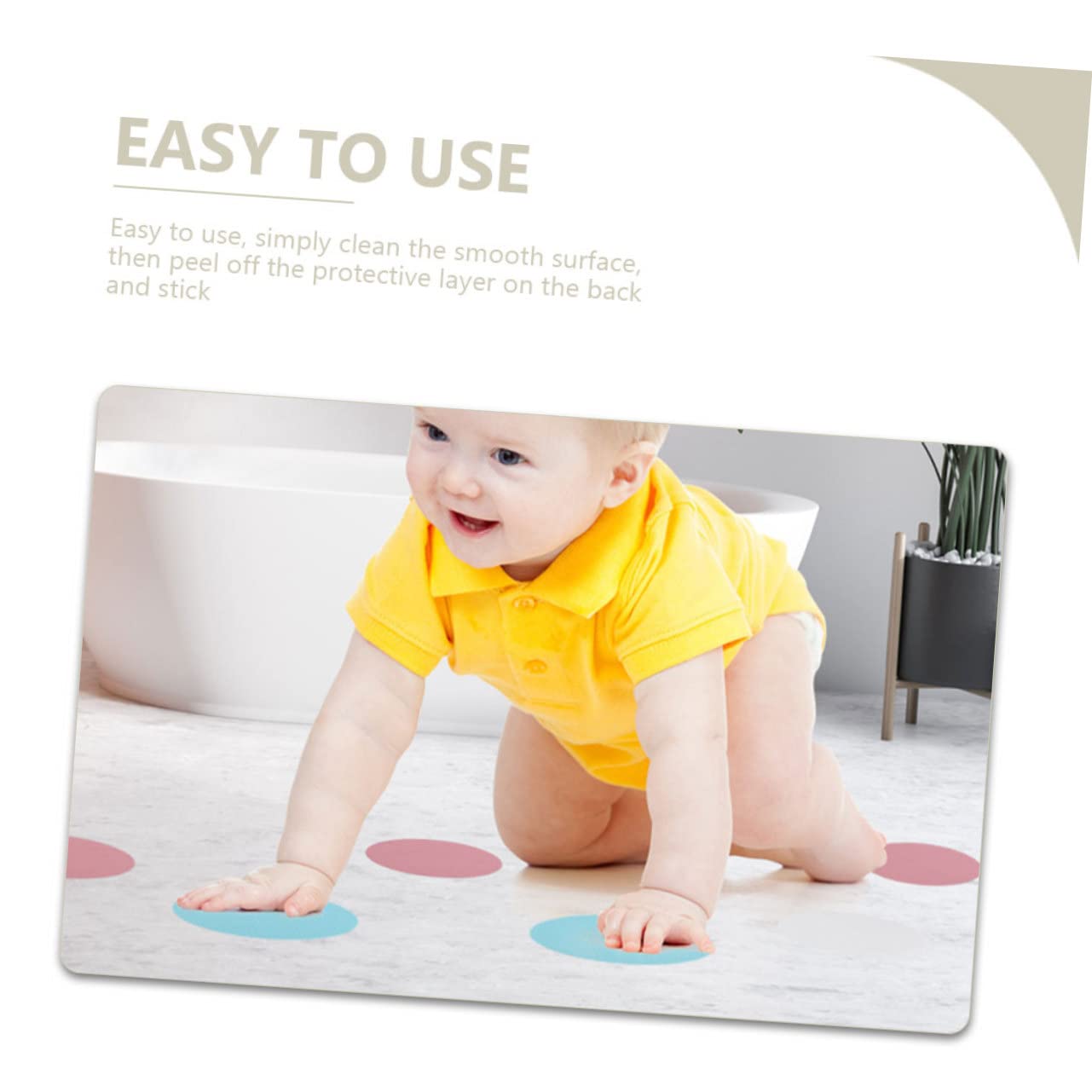 Amosfun 3 Juegos Pegatinas Redondas Antideslizantes para Bañera De Bebé Pegatinas Circulares para Bañera De Bebé Pegatinas Redondas Pegatinas Impermeables Pegatinas para 36 Uds * 3