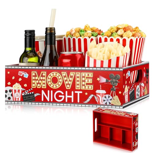 GlikCeil Movie Night Supplies Snack Trays with...