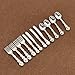 BetterUS 1/12 Scale Mini Fork Spoon Knife Set Metal Tableware Dollhouse Kitchen Furniture Supply 12Pcs