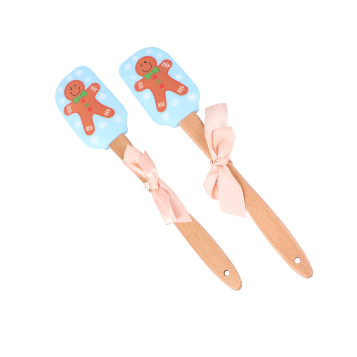 ABOOFAN 4stücke Spatula Mit Holzgriff Festliche Weihnachts-backutensilien Für Dekorieren Von Keksen Und Torten Gingerbread Für Weihnachtsküche
