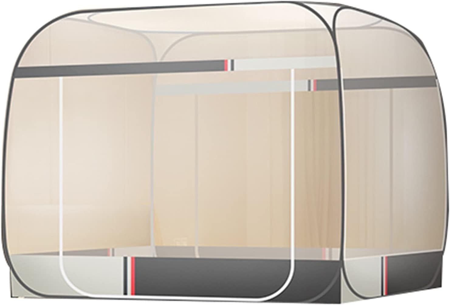 GTHTUHFD Mosquito Net Indoor & Outdoor Mosquito Net, Foldable Wire Pop-Up Mosquito Net For Bedroom/Garden,Grey-1.5 * 2.0 * 1.6m