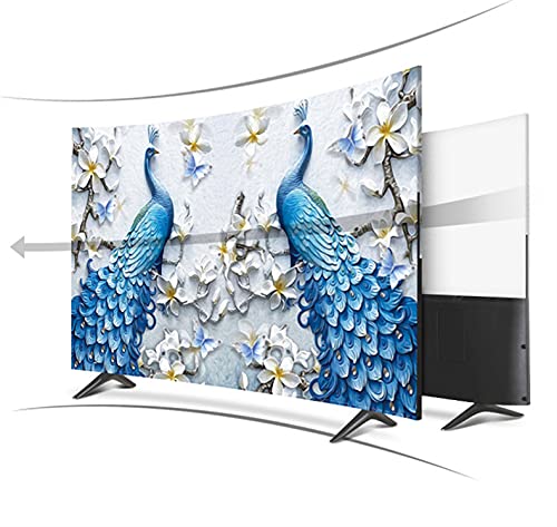 Generico Custodia Protettiva TV Impermeabile 19 "- 80" Coperchio decorativo da 75 pollici per schermo TV PC impermeabile(42")