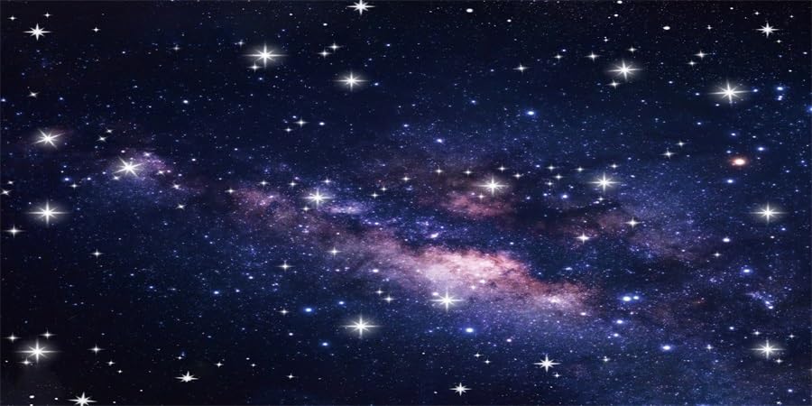 72x24inches Aquarium Background Outer Space Galaxy Stars Universe Backdrop Terrarium Background Reptile Habitat Fish Tank Decoration Vinyl Background