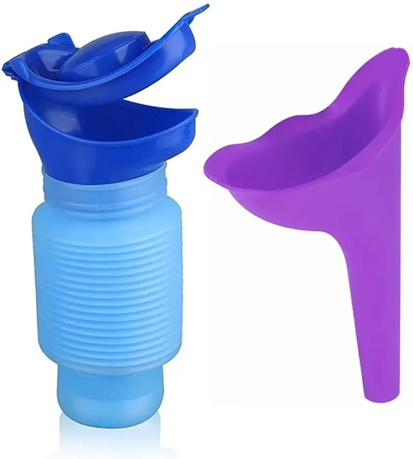 NASHnal 750ML Portable Collapsible Urinal Emergency Toilet Men Women Travel Camping Outdoor Car Pee Bottle with Funnel Lightweight Leak Proof | Sports & Outdoors (Women)