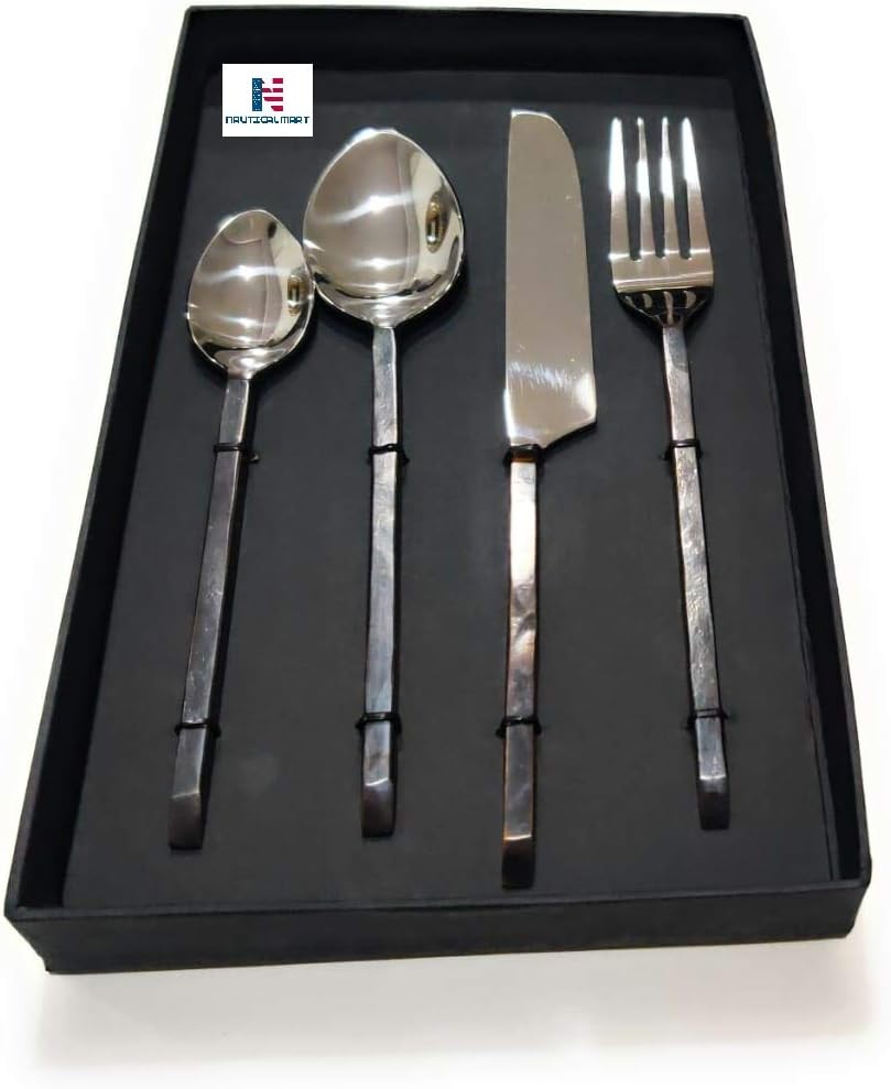 Flatware Cutlery Set Fork Spoon Knife Eating Utensils Tableware Medieval Cutlery Set Best Birthday Wedding Gift