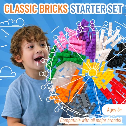 Image of Strictly Briks | Classic Briks 1x4 Flat 12 Color 144 Pieces