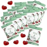 WeddingTree Fruchtgummi Herzen „Mr. & Mrs.“ 25 x 10g - Herz Gummibärchen - Als Gastgeschenke Hochzeit Süßigkeiten – Mr & Mrs Gastgeschenk - Hochzeits Give Aways Gummibärchen Herz Hochzeit Gastgeschenk
