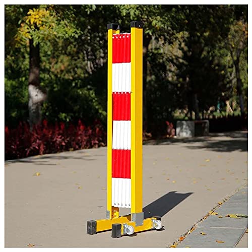 Barrière de Circulation rétractable - Barrière de sécurité métallique Extensible pour Zones de travaux, hôpitaux et garages