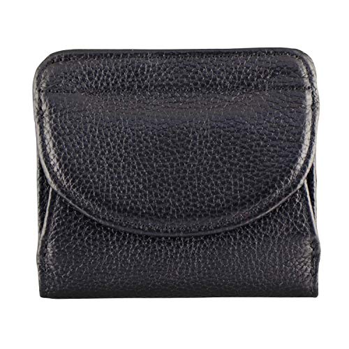 [豊岡工房] 牛革 コンパクト財布 ブラック 3903-01