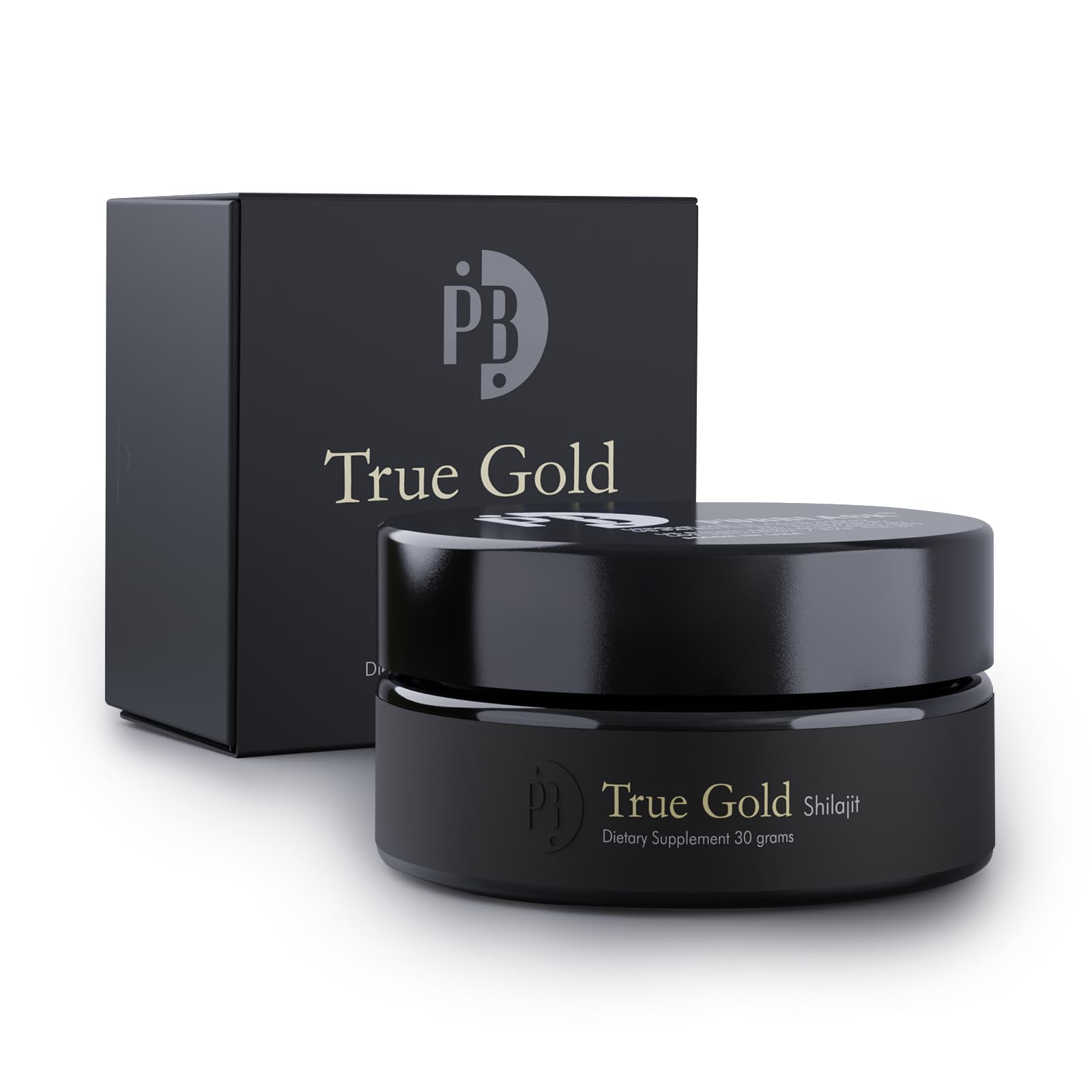 Live Resin Pure Gold Shilajit - Organic Shilajit Supplement with Over 80 Minerals - High Bioavailability & Antioxidant Support Mineral Supplement - Authentic Gold Infused Resin | USA Made 60 Servings