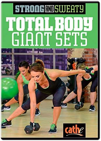 Cathe Friedrich Strong and Sweaty Total Body Giant Sets Workout DVD - A Weightlifting Total Body Workout Strength Training DVD For Women and Men