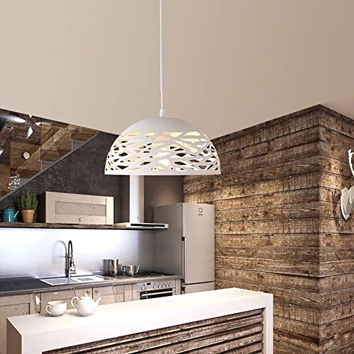 Lustre en fer métallique industriel noir E27 pour plafond de salon