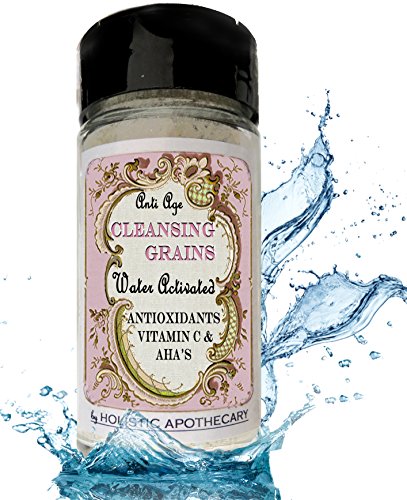 ORGANIC Facial Cleansing Grains with Goat Milk, Sugar Cane, Vitamin C Ester and Aloe Vera Organic Face Wash Cleanses, Ex