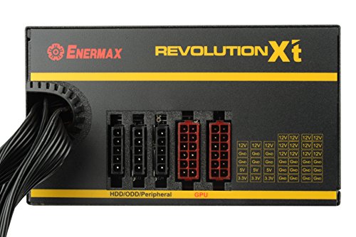 Enermax Revolution X’t Ii 550W Power Supply 80 Plus Gold Certified Semi-Modular Twister Bearing Fan And Built-In Heatguard, Erx550Awt #TOP5