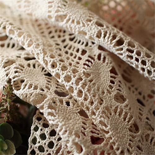 Winyy Boho Curtains For Living Room Vintage Handmade Crochet Farmhouse Hollow Out Knitting Lace Sliding Glass Door Rod Pocket Light Filtering Drapes Bedroom 1 Panel 39 X 59 Inch #TOP4