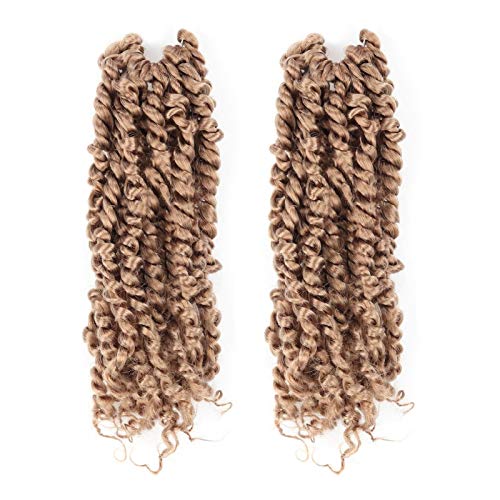 Toyotress Tiana Passion Twist Hair - 10 inch 2 Pcs Pre-twisted Crochet Braids, Synthetic Braiding Hair Extension ( 10 Inch, #27)