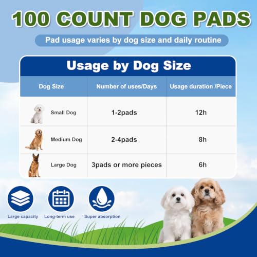 Image of DEEP DEAR Puppy Pads for Dogs , Large 30x28 in ,100 Count