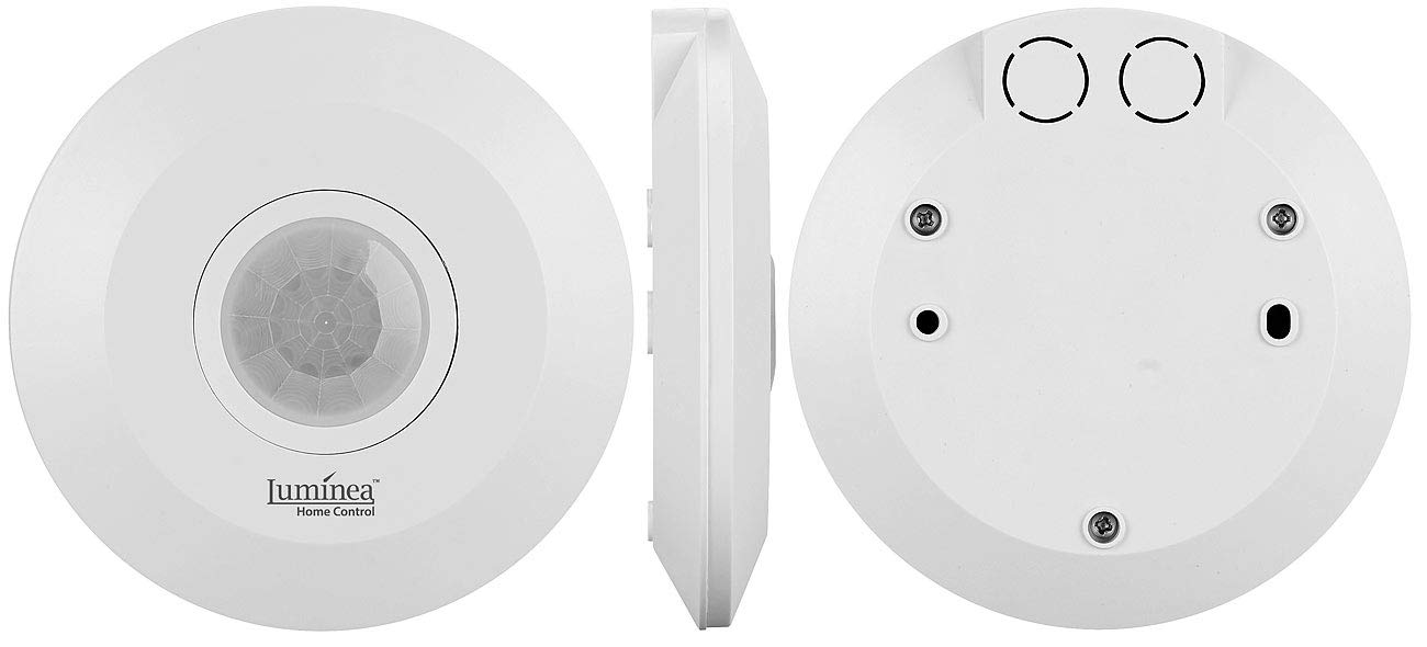Luminea Home Control rilevatore di movimento Alexa: 230 Volt PIR Motion Sensor, extra-sottile, WLAN (sensore di movimento wlan app, sensore)