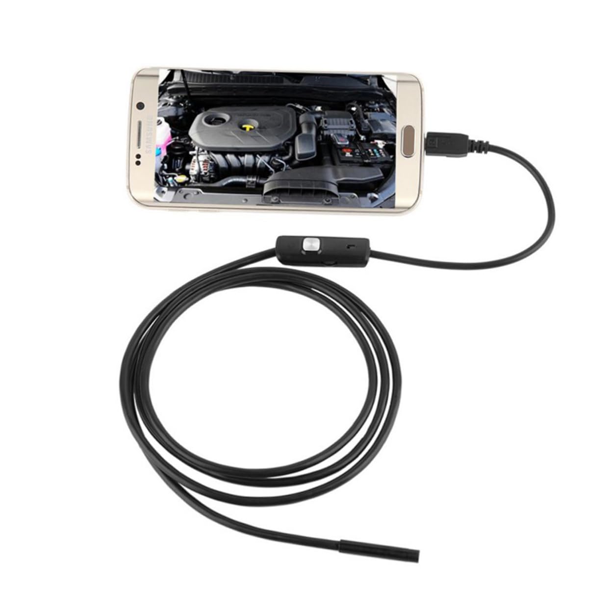 VILLFUL 1m 7mm Waterproof for/Phone/Computer Ip67 Waterproof Inspection Camera for Underwater Gaps and Holes