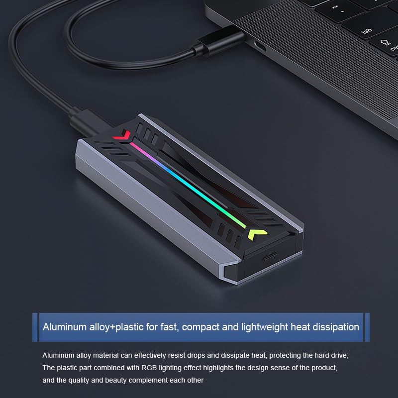 Carcasa para SSD M.2 NVMe USB 3.1 Tipo C miniatura 7