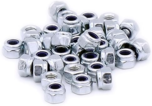M3 (3mm) Nyloc Hex Nut (Type-T) - Steel (Pack of 40)