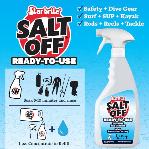 Image of STAR BRITE Salt Off Concentrate - Ultimate Salt Remover Wash & Marine Engine Flush for Boats, Vehicles, Trailers, and More - 32 OZ (093932)