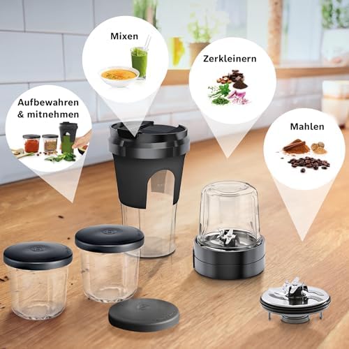 Bosch Muz45Xtm1 Tastymoments 5’İ 1 Arada Çoklu Parçalayıcı Seti (Karıştırma Yapma, Öğütme, Saklama, Togo Çözümü) Mumx, Mum5, Mum4 Mutfak Makineleri İçin - Görsel 2