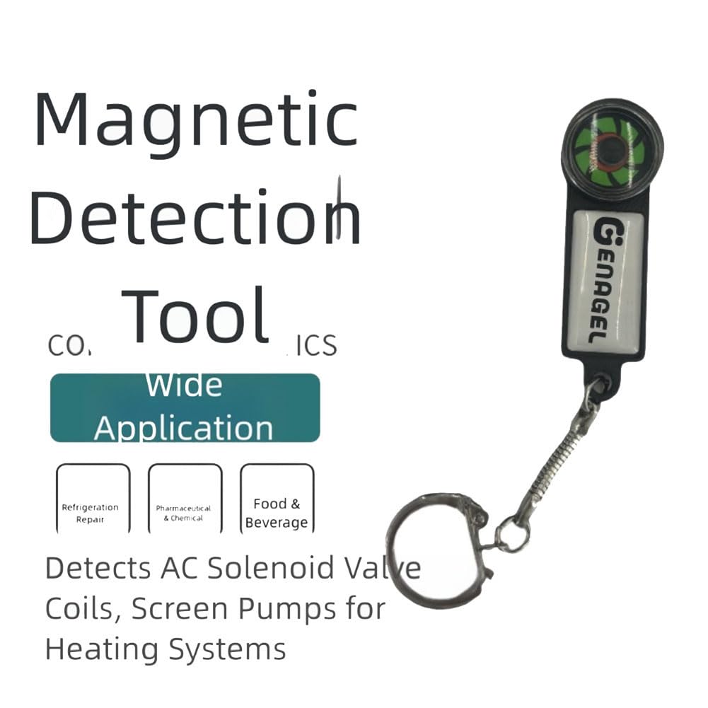 Tester di rotazione della pompa di circolazione e rilevatore di corrente alternata per elettrovalvole e motori, disco magnetico indica la direzione di rotazione, alloggiamento compatto in ABS