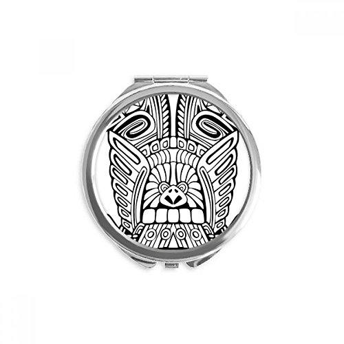 Miroir de poche totem indien pour corriger le maquillage sans encombrement