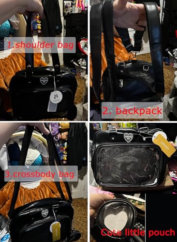 Ita Bag Crossbody Handbags Kawaii Shoulder Purse Square Backpack with Insert Anime Pins Display