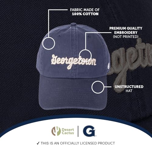 Gorra ajustable bordada azul estilo universitario miniatura 4
