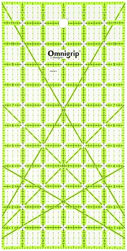 Omnigrip by Omnigrid Non-Slip Ruler, 6" x 12"